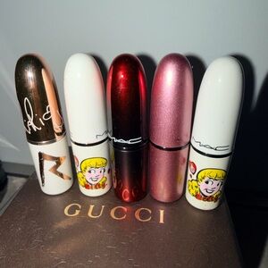 M.A.C Cosmetics Lipsticks X 5 Lot Bundle